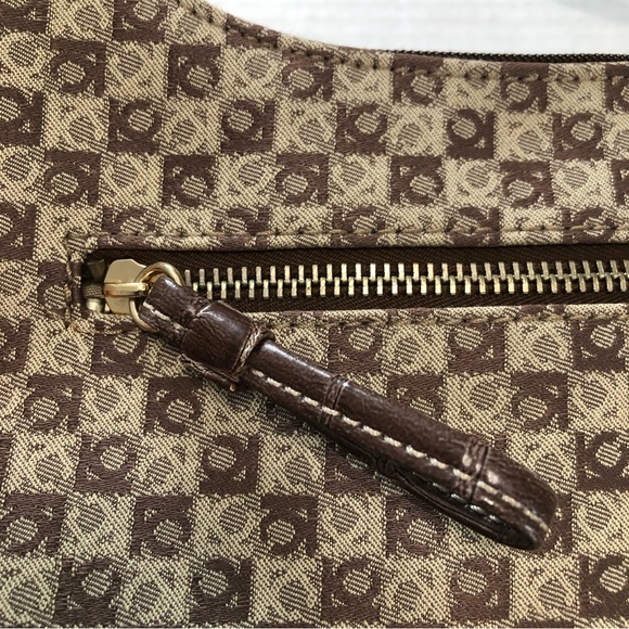 Liz Claiborne | Small Tan and Brown Shoulder Strap Purse - Picture 5 of 12